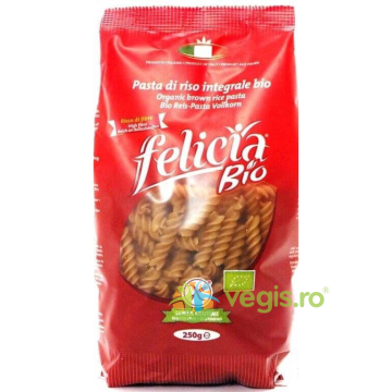 Fusilli din Orez Integral fara Gluten Felicia Ecologice/Bio  250g