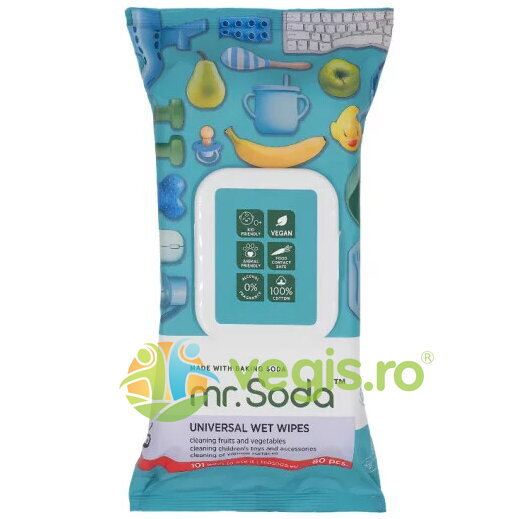 Servetele Umede Universale cu Bicarbonat de Sodiu 80buc