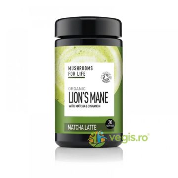 Lion's Mane 1000mg + Matcha Latte si Scortisoara 110g