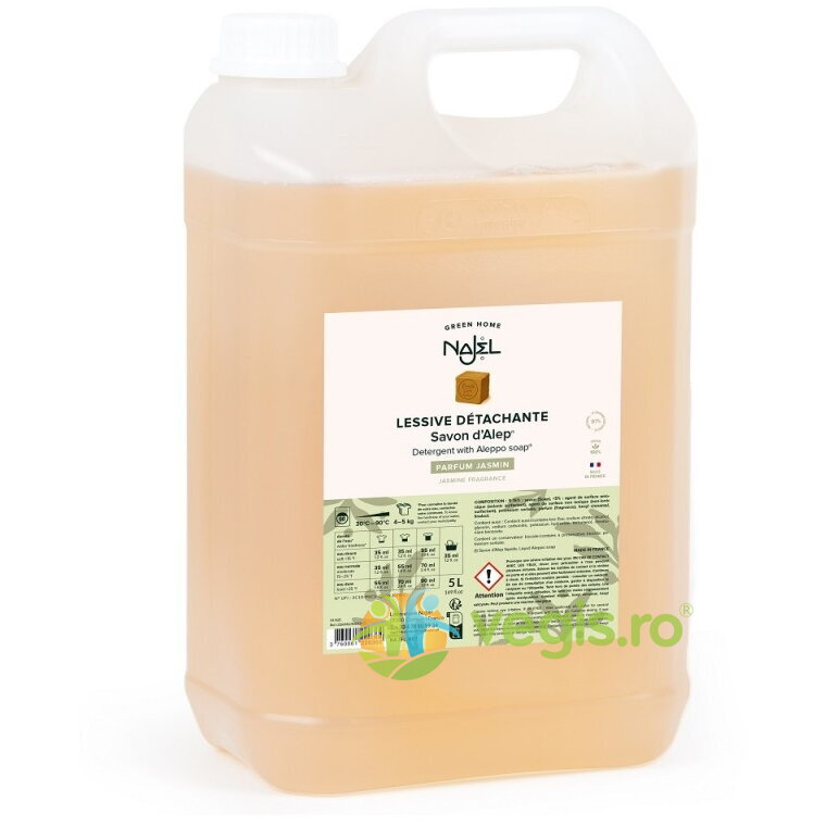 Detergent Lichid pentru Rufe cu Sapun de Alep si Iasomie 5L