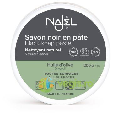 Sapun Negru Pasta Concentrata, Degresant Natural Multifunctional 200g