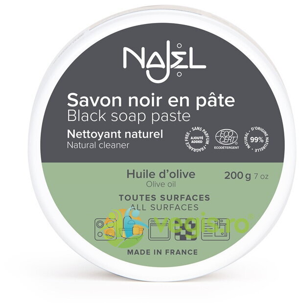 Sapun Negru Pasta Concentrata, Degresant Natural Multifunctional 200g