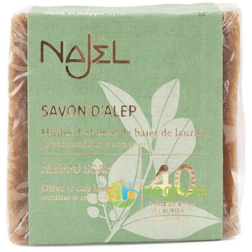 Sapun Traditional de Alep cu 40% Ulei de Dafin 185g