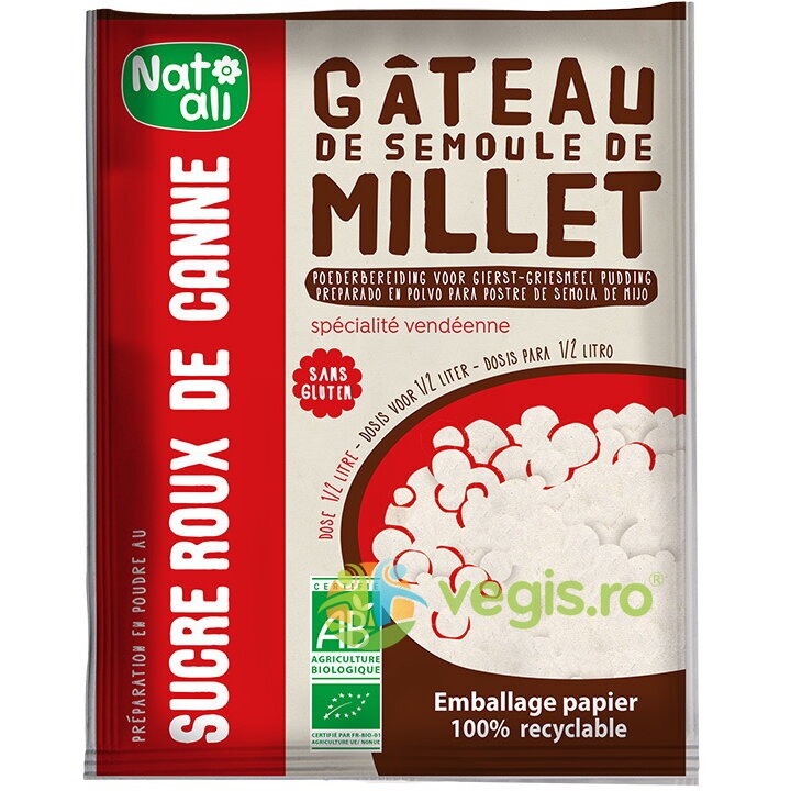 Budinca din Gris de Mei fara Gluten Ecologica/Bio 70g