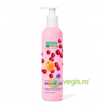 Gel de Dus Natural cu Merisor si Caise Vitamin Charge 400ml