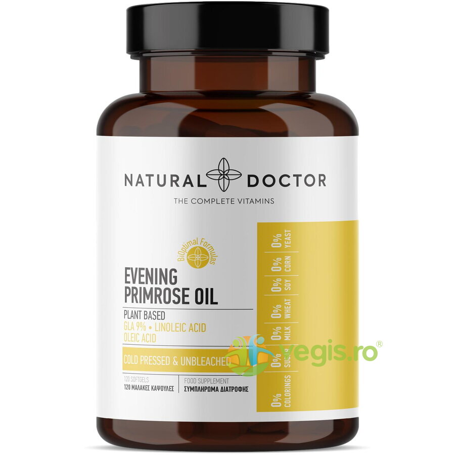 Evening Primrose Oil - Tratamentul Simptomelor Premenstruale 120cps vegetale