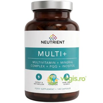 Multi+ (Multivitamine + Complex de Minerale + PQQ + Inositol) 120cps