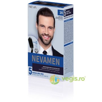 Vopsea de Par pentru Barbati fara Amoniac Saten Brunet Natural 3/0 Nevamen 150ml