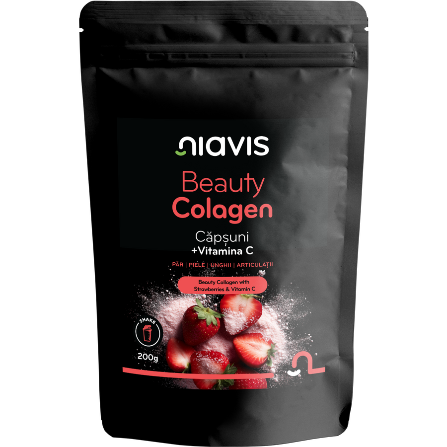 Beauty Colagen cu Capsuni si Vitamina C 200g