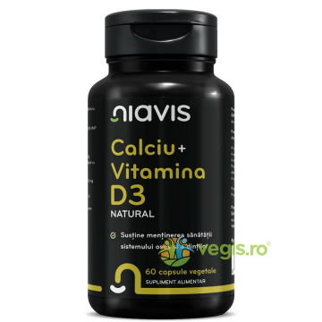 Calciu + Vitamina D3 Natural 60cps