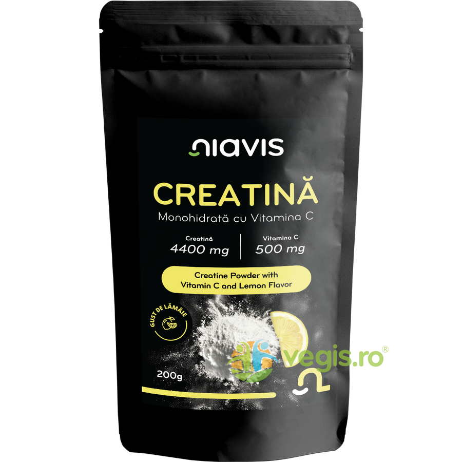 Creatina Monohidrata cu Vitamina C - Gust de Lamaie 200g