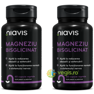 Pachet Magneziu Bisglicinat 60cps+60cps