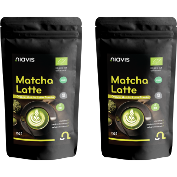 Pachet Matcha Latte Pulbere Ecologica/Bio 150g + 150g
