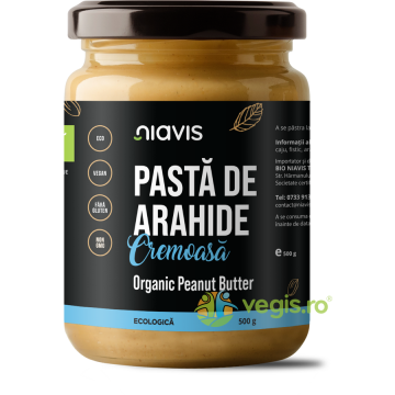 Pasta de Arahide Cremoasa fara Gluten Ecologica/Bio 500g