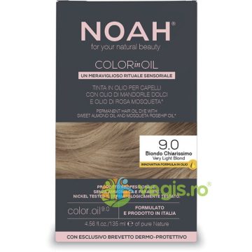 Vopsea de Par Permanenta pe Baza de Ulei 9.0 Blond Foarte Deschis (Very Light Blond) fara Amoniac 135ml