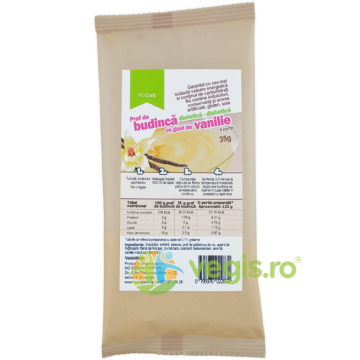 Budinca de Vanilie Low Carb cu Faina de Konjac fara Gluten 35g