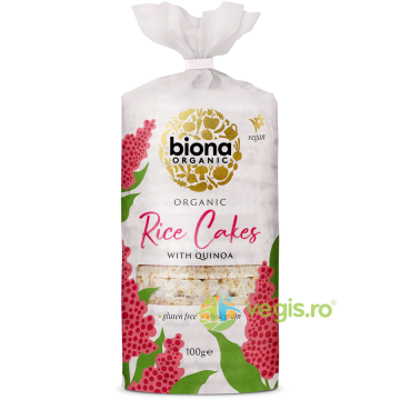 Rondele de Orez Integral Expandat cu Quinoa Ecologice/Bio 100g