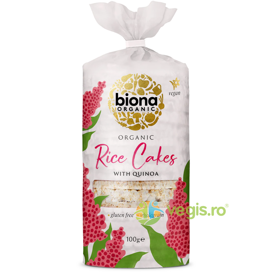 Rondele de Orez Integral Expandat cu Quinoa Ecologice/Bio 100g