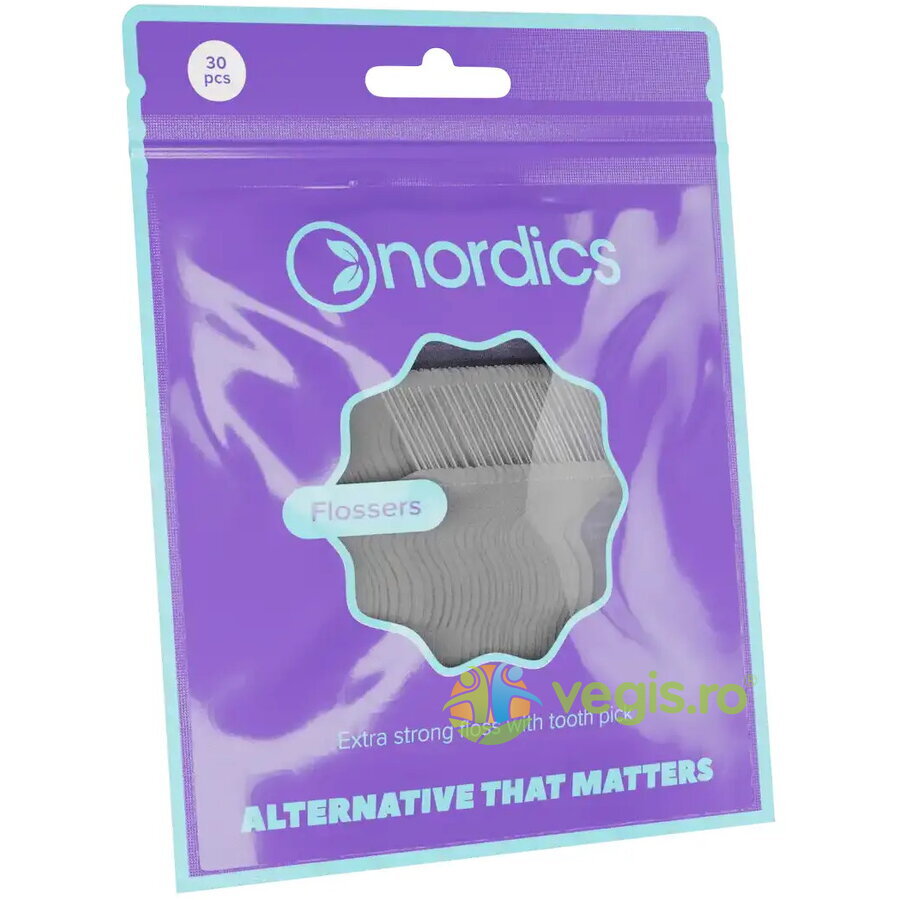 Ata Dentara pe Suport cu Scobitoare 30buc