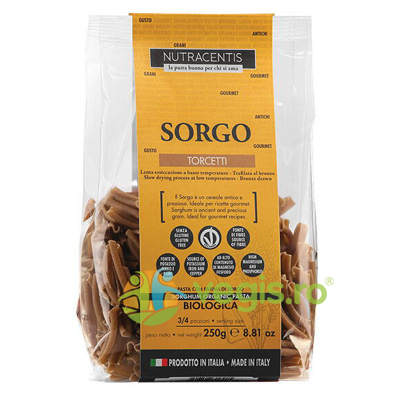 Paste cu Faina de Sorg fara Gluten Ecologice/Bio 250g