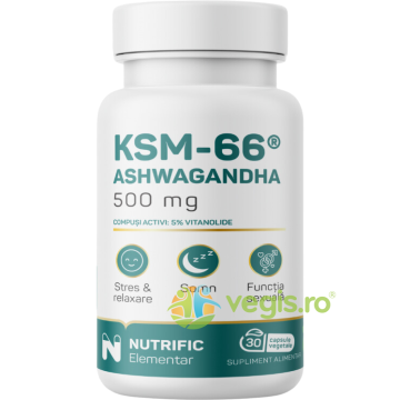 Ashwagandha KSM 500mg 30cps vegetale