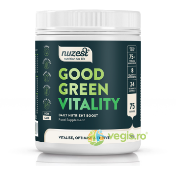 Shake Proteic cu Multivitamine si Superalimente Good Green Vitality 300g