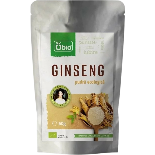 Ginseng Panax Pudra Ecologica/Bio 60g