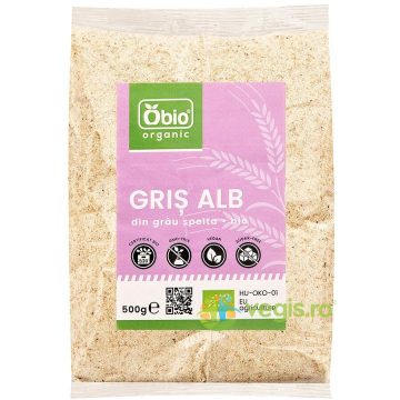 Gris Alb din Grau Spelta Ecologic/Bio 500g