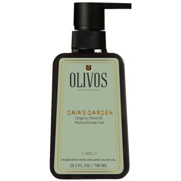 Gel de Dus cu Ulei de Masline si Parfum de Bujor Gaia's Garden 750ml