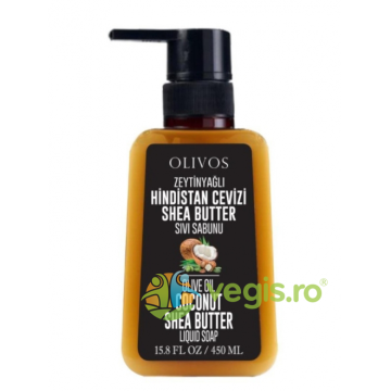 Sapun Lichid cu Ulei de Masline, Cocos si Unt de Shea 450ml