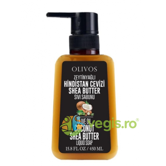 Sapun Lichid cu Ulei de Masline, Cocos si Unt de Shea 450ml