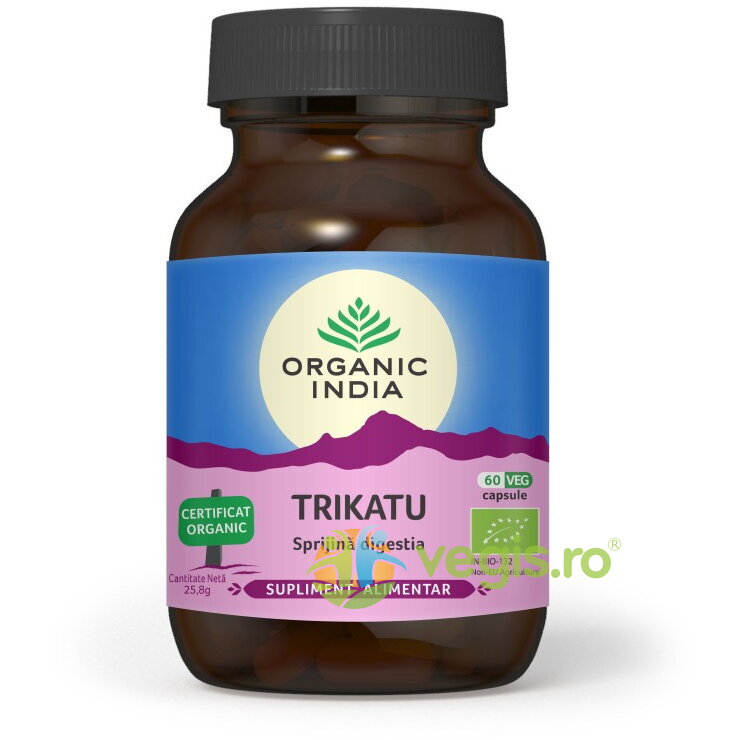 Trikatu (Sprijina Digestia, Formula Ayurvedica Traditionala) Ecologic/Bio 60cps vegetale