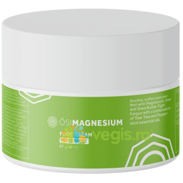 Crema pentru Picioare Obosite sau cu Afectiuni cu Magneziu si Menta 100ml