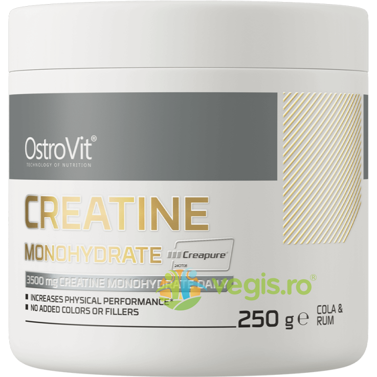 Creatina Monohidrata Creapure cu Aroma de Cola 250g