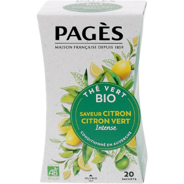 Ceai Verde cu Lamaie si Lime Ecologic/Bio 20dz