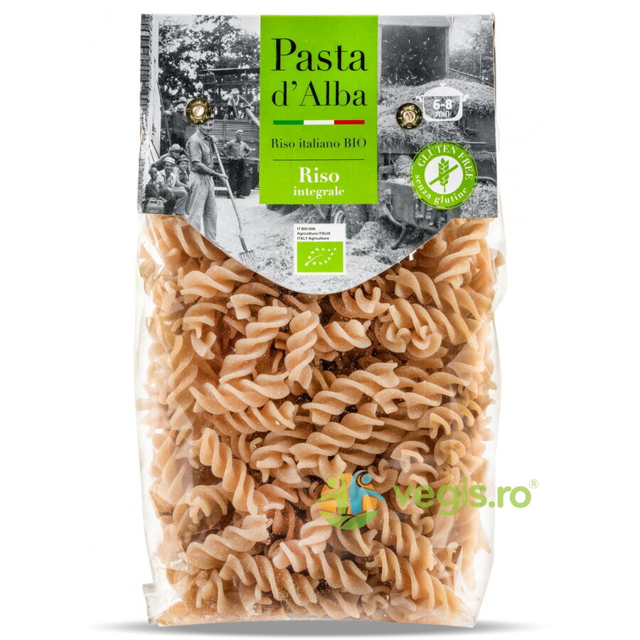 Paste Fusilli din Orez Integral fara Gluten Ecologice/Bio 250g