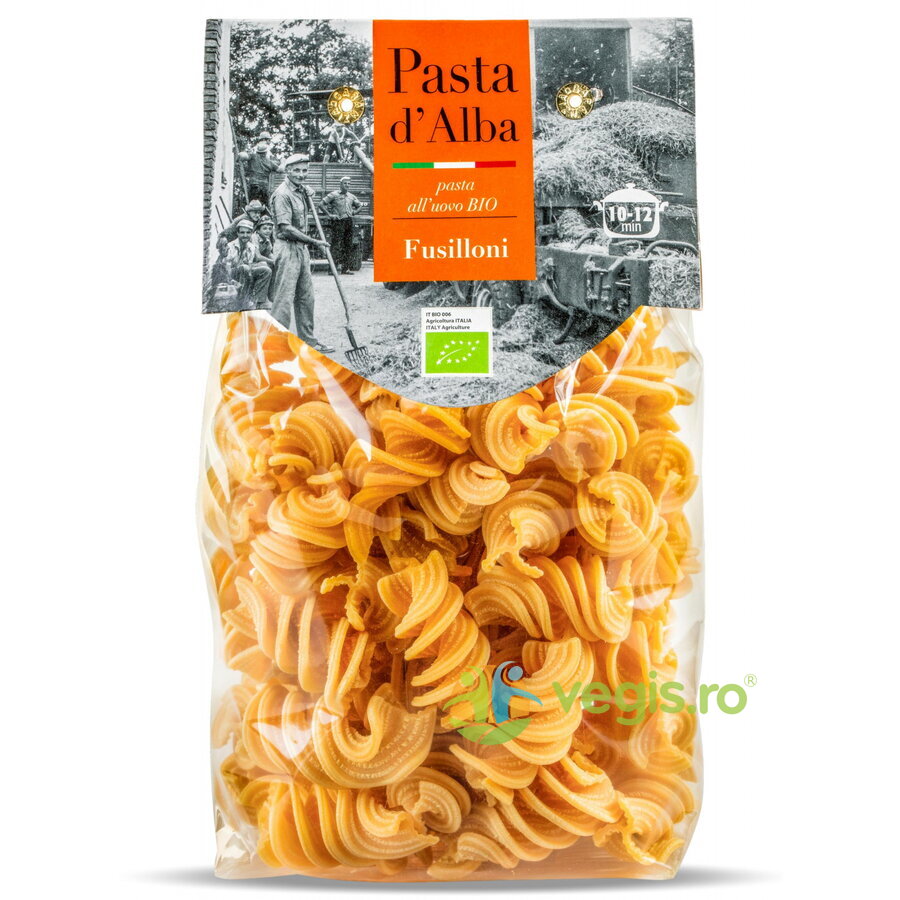 Paste Fusilloni din Grau Dur si Oua Ecologice/Bio 250g