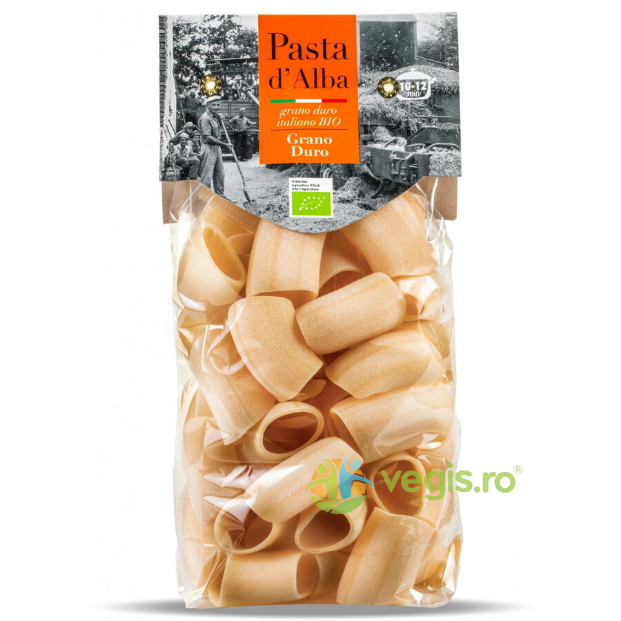 Paste Paccheri din Grau Dur Ecologice/Bio 250g