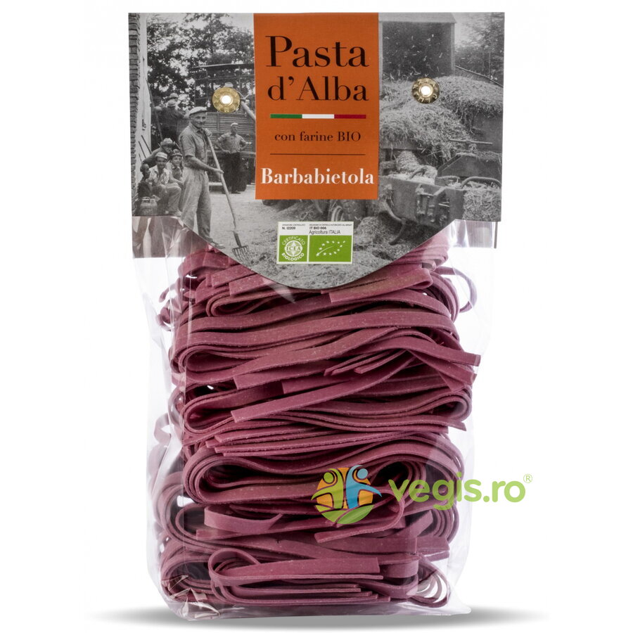 Paste Tagliatelle din Grau Dur si Sfecla Rosie Ecologice/Bio 250g
