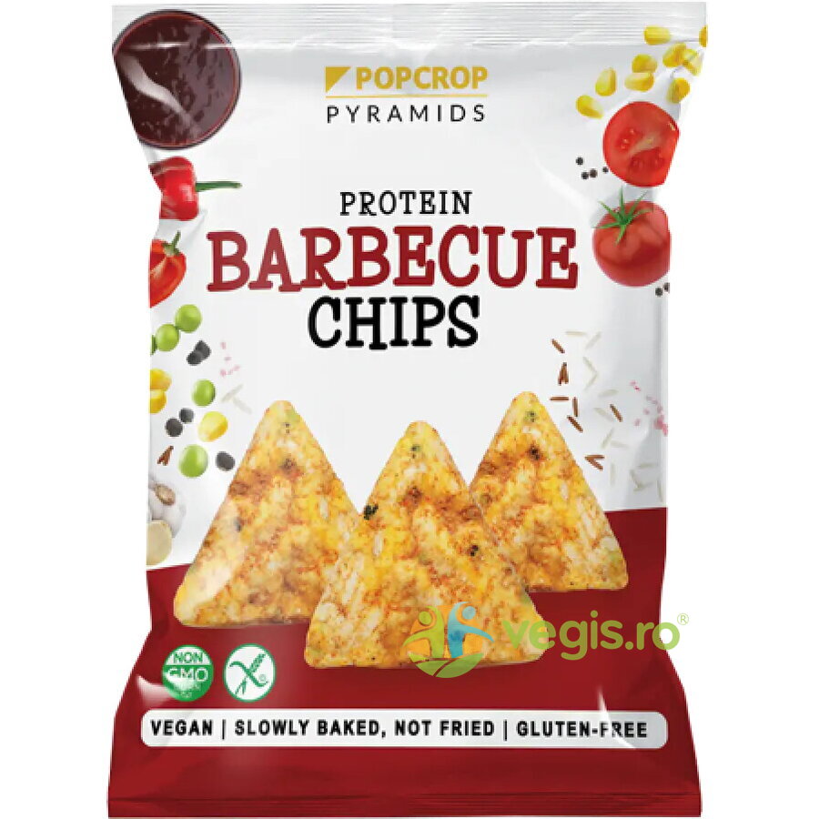 Chips-uri Proteice din Multicereale Coapte cu Aroma de Barbeque fara Gluten 60g