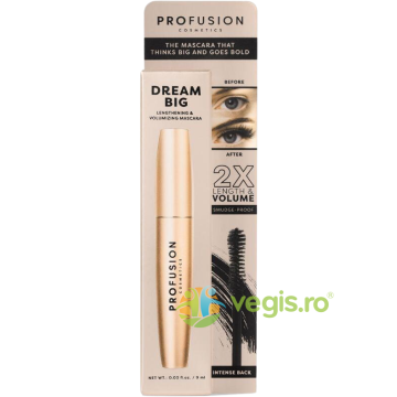 Mascara pentru Alungire si Volum Dream Big, Nuanta Intense Black 9ml