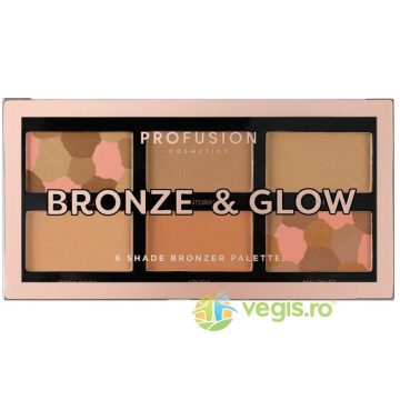 Paleta Bronzer si Iluminare 6 Nuante Bronze&Glow 15.6g