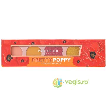 Paleta Farduri de Pleoape 5 Nuante Pretty Poppy 4.58g