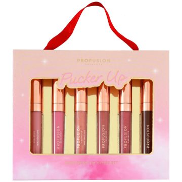 Set 6 Gloss-uri pentru Buze Luciu Intens Pucker Up 6x3.5ml