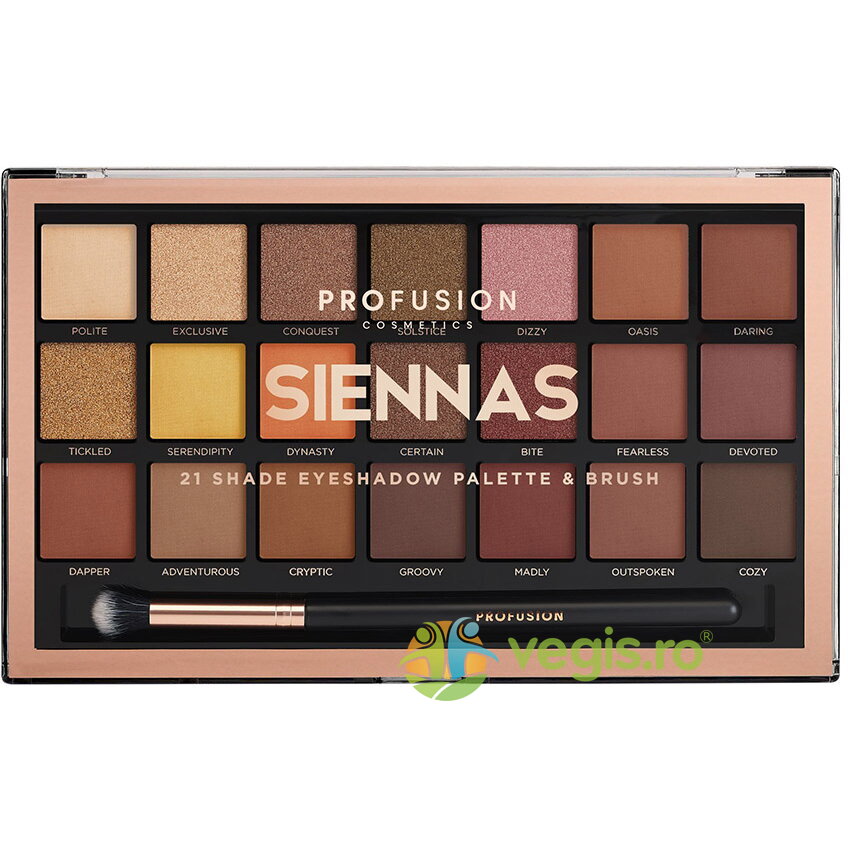 Paleta Farduri 21 Nuante si 1 Pensula Siennas 245g