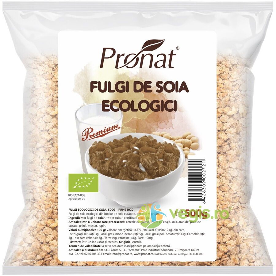 Fulgi de Soia Ecologici/Bio 500g