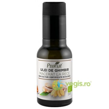 Ulei de Ghimbir Macerat la Rece Ecologic/Bio 100ml