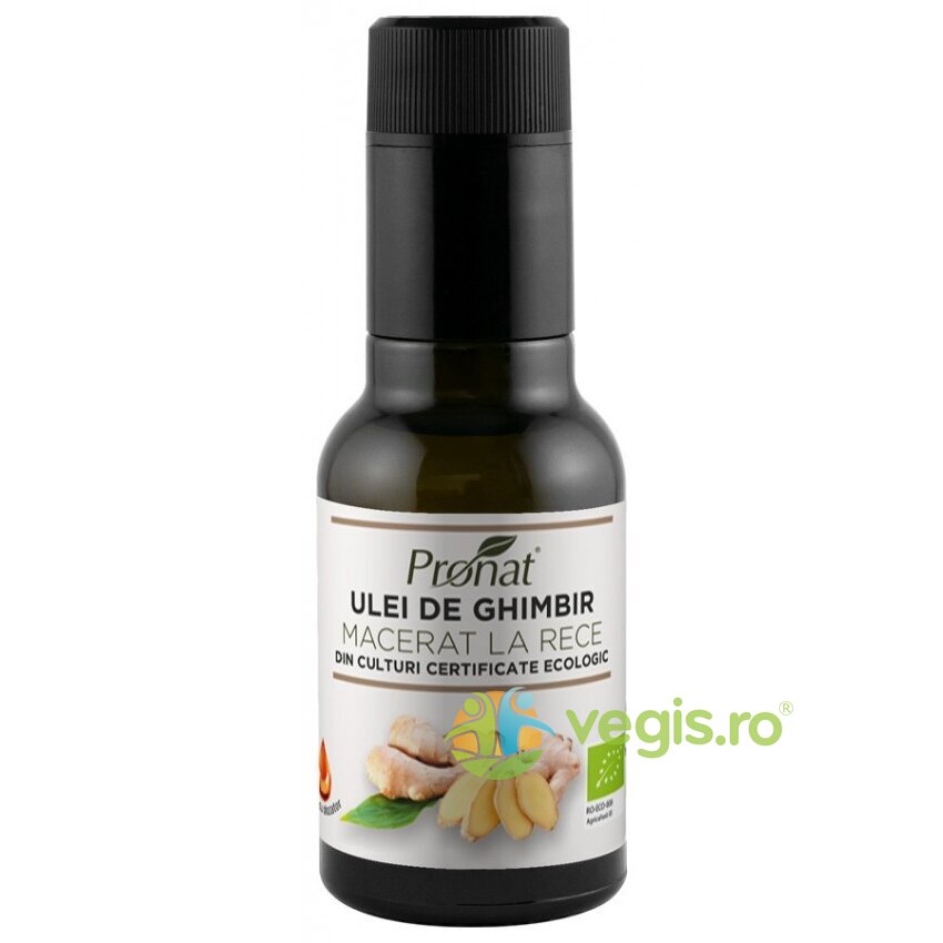 Ulei de Ghimbir Macerat la Rece Ecologic/Bio 100ml