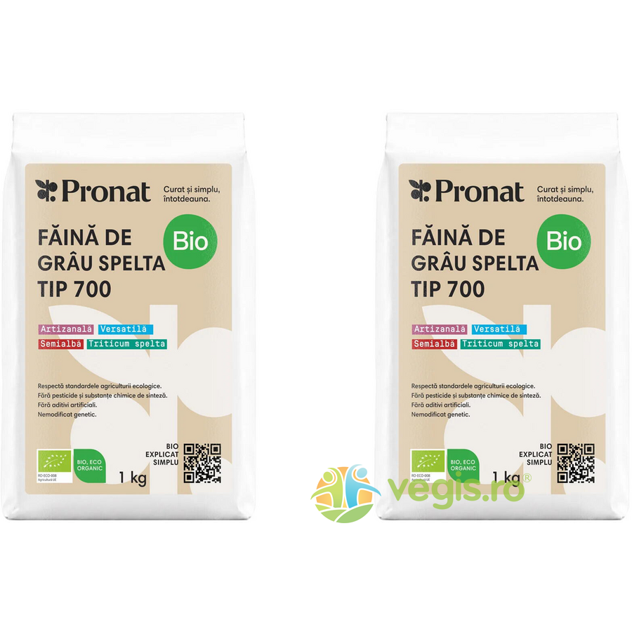 Pachet Faina de Grau Spelta Tip 700 Ecologica/Bio 1kg+1kg