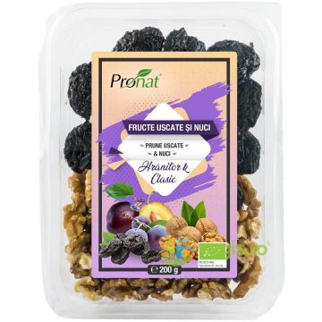 Mix de Prune Uscate si Nuci Ecologic/Bio 200g